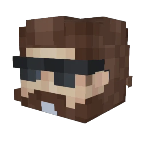 k9markblue Minecraft avatar head, 3D render