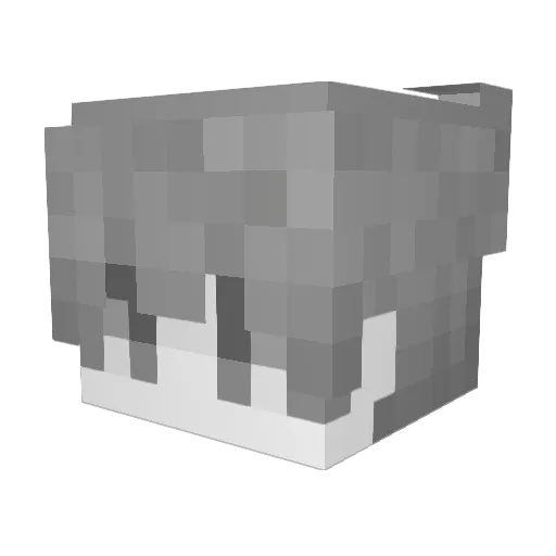 k9ny Minecraft avatar head, 3D render