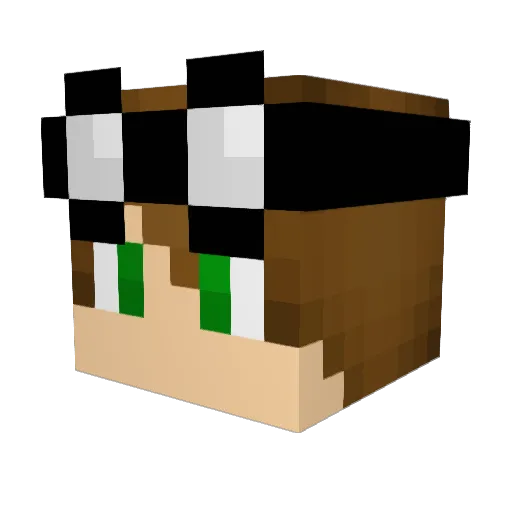 kAi_1896 Minecraft avatar head, 3D render