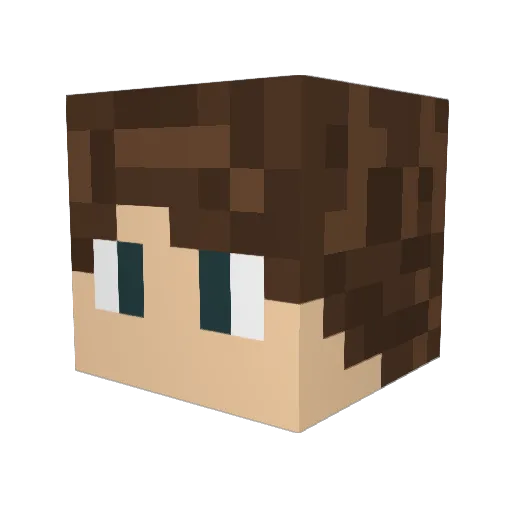 kHarl0 Minecraft avatar head, 3D render