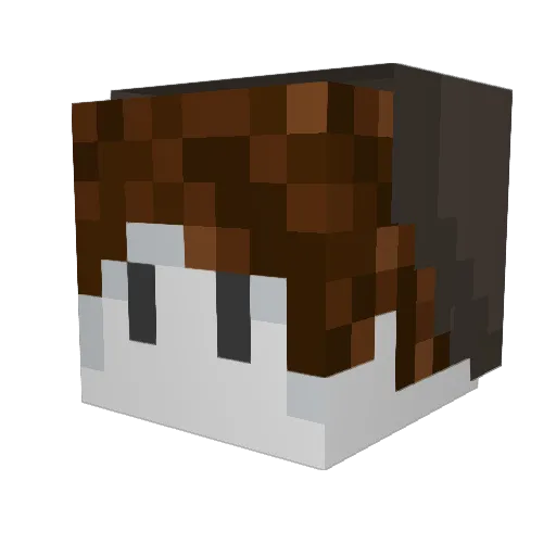 kHi4 Minecraft avatar head, 3D render