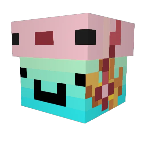 kKoral_ Minecraft avatar head, 3D render