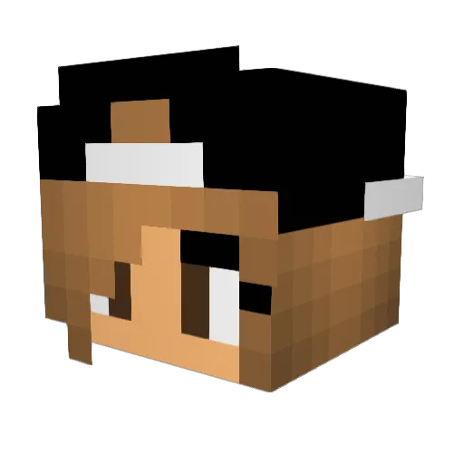kLEARyy Minecraft avatar head, 3D render