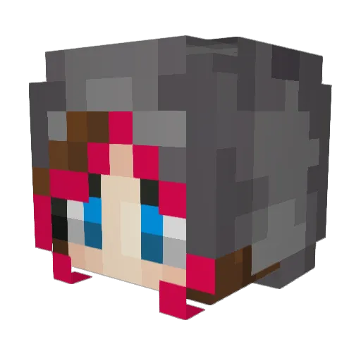 kLitz000 Minecraft avatar head, 3D render