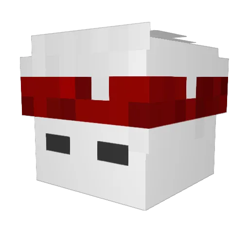 kN21_ Minecraft avatar head, 3D render