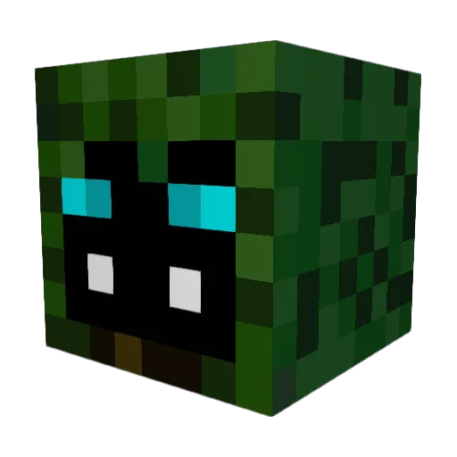kNezium Minecraft avatar head, 3D render