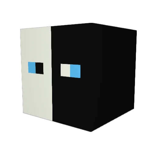 kOmei007 Minecraft avatar head, 3D render
