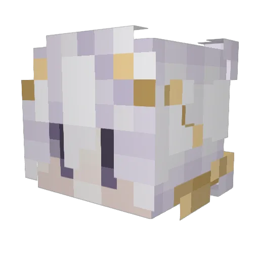 kR0MB0 Minecraft avatar head, 3D render