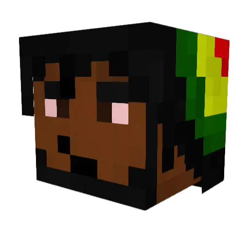 kRo3te Minecraft avatar head, 3D render