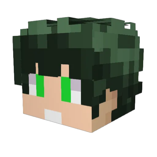 kSabo Minecraft avatar head, 3D render
