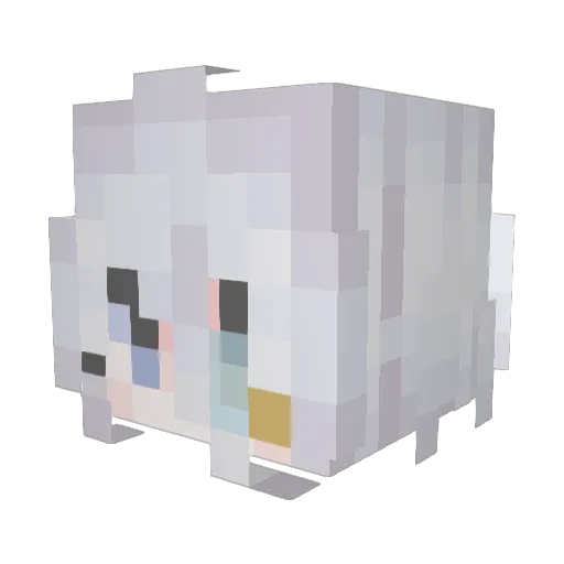 kXiKe7_ Minecraft avatar head, 3D render