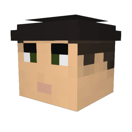 kY0 Minecraft avatar head, 3D render