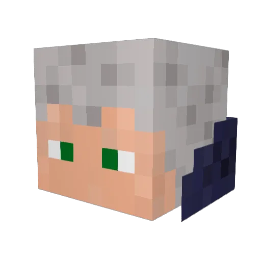 kZeath Minecraft avatar head, 3D render