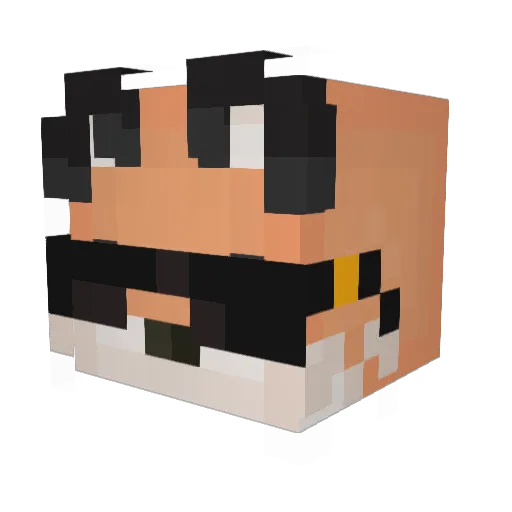 k__0__m Minecraft avatar head, 3D render