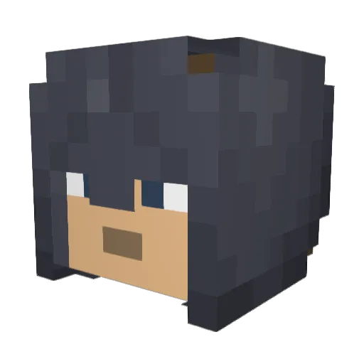 k_brown2025 Minecraft avatar head, 3D render