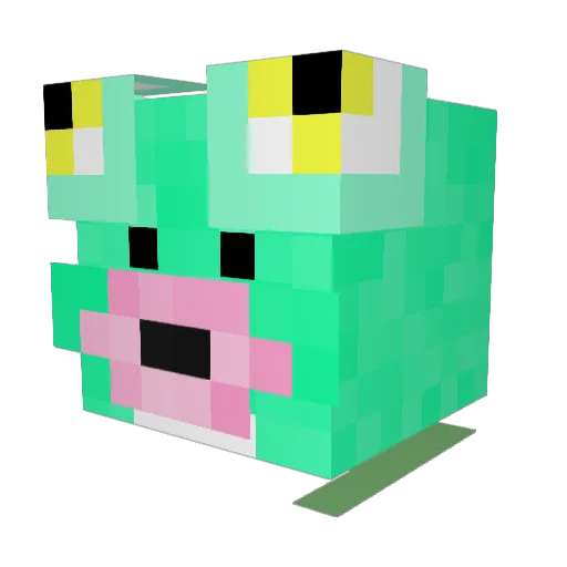 k_eidrama Minecraft avatar head, 3D render