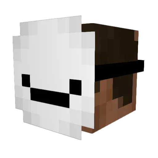 k_g Minecraft avatar head, 3D render