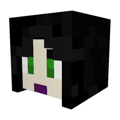 k_i_n_k_y Minecraft avatar head, 3D render