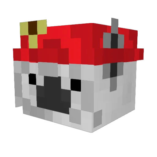 k_lel Minecraft avatar head, 3D render