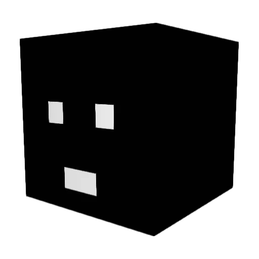 k_lig Minecraft avatar head, 3D render