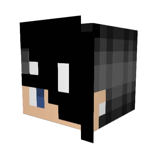 k_masa Minecraft avatar head, 3D render