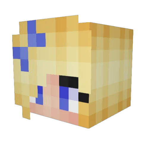 k_may365 Minecraft avatar head, 3D render