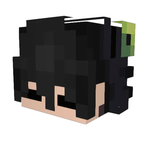 k_nshi Minecraft avatar head, 3D render
