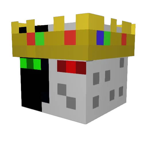 k_omega Minecraft avatar head, 3D render