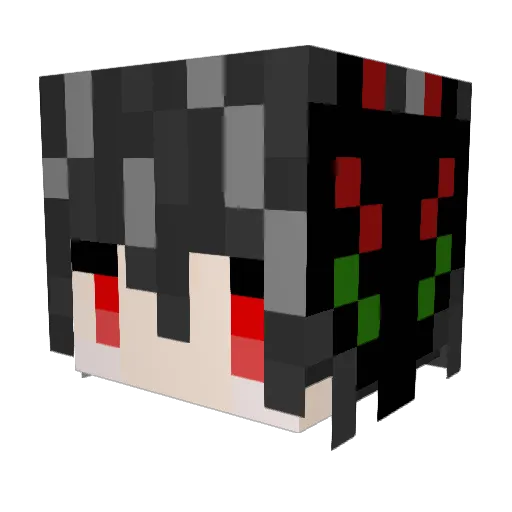 k_rin1153 Minecraft avatar head, 3D render