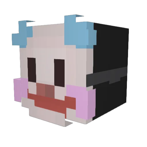 k_something Minecraft avatar head, 3D render