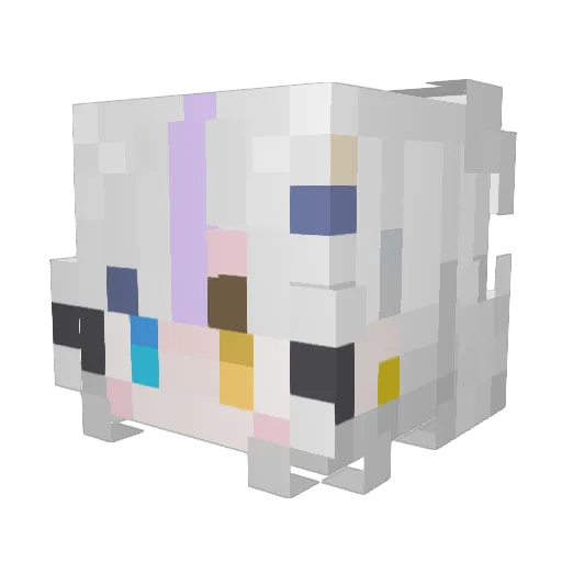 k_tory Minecraft avatar head, 3D render