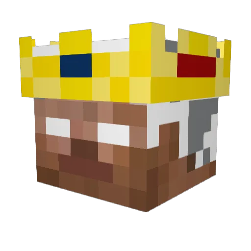 ka1Satoru Minecraft avatar head, 3D render