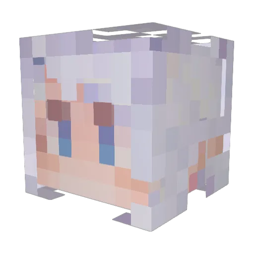 ka3dead Minecraft avatar head, 3D render