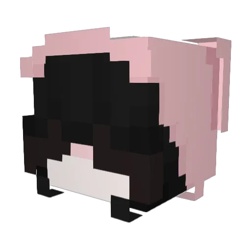 ka8lyn Minecraft avatar head, 3D render