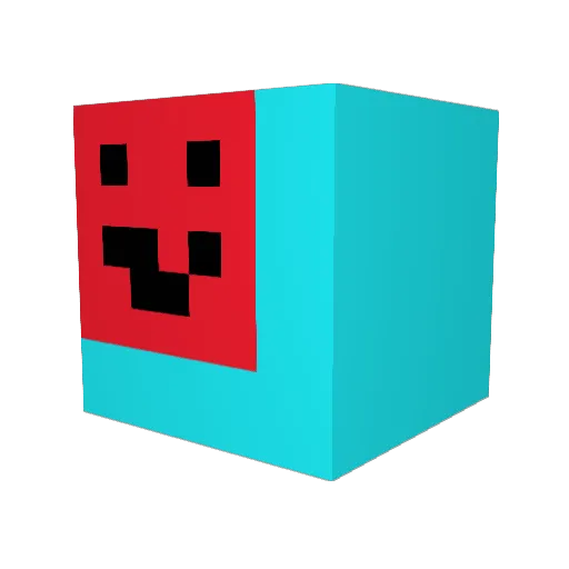kaXell Minecraft avatar head, 3D render