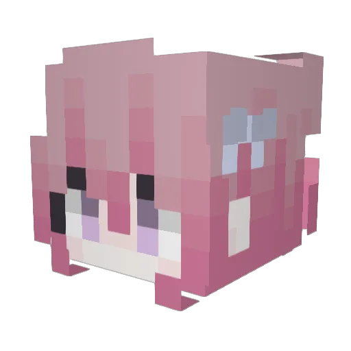 ka_si_du Minecraft avatar head, 3D render