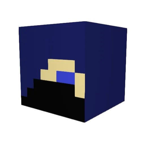 kaa833 Minecraft avatar head, 3D render