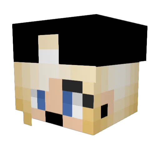 kaaaaayylaa Minecraft avatar head, 3D render