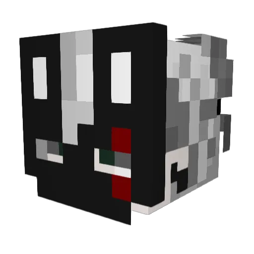 kaabage Minecraft avatar head, 3D render