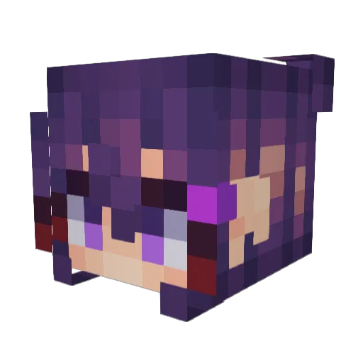 kaadiee Minecraft avatar head, 3D render