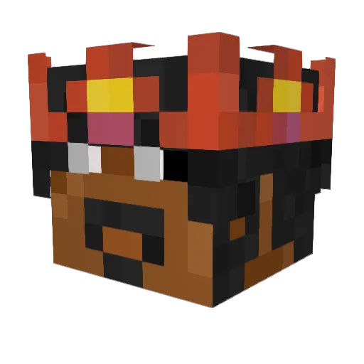 kaahin Minecraft avatar head, 3D render