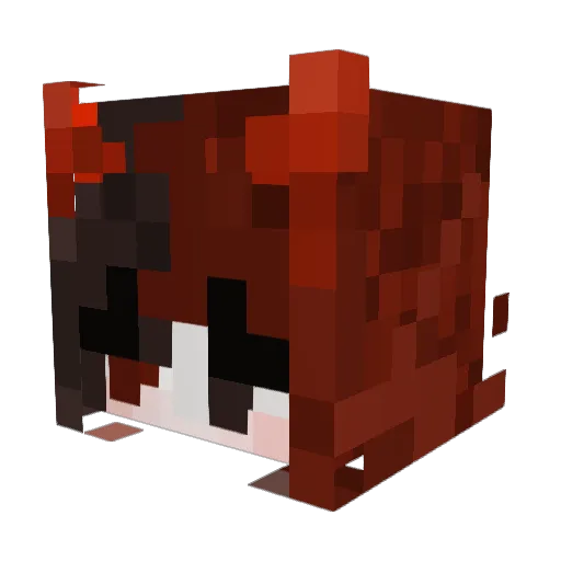 kaairot Minecraft avatar head, 3D render