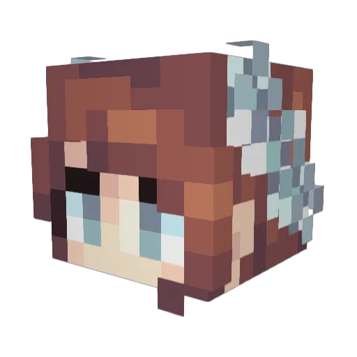kaama1123 Minecraft avatar head, 3D render