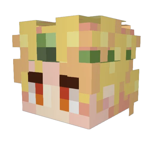 kaanaydin Minecraft avatar head, 3D render
