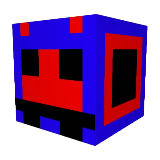 kaandja Minecraft avatar head, 3D render