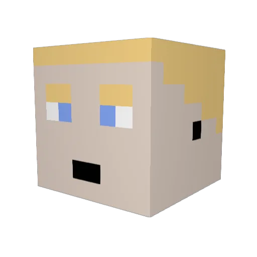 kaankc61 Minecraft avatar head, 3D render