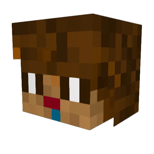 kaanyarro Minecraft avatar head, 3D render