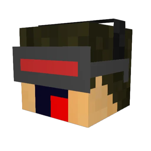 kaarebus Minecraft avatar head, 3D render