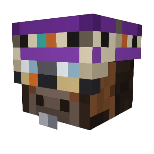 kaasmannetje Minecraft avatar head, 3D render