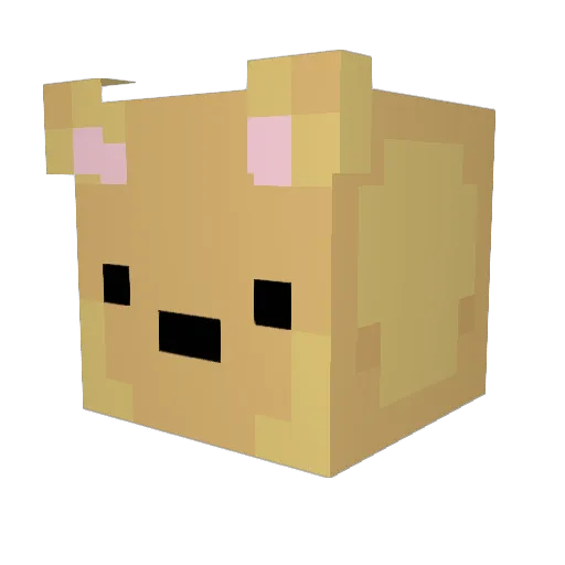 kaatie5 Minecraft avatar head, 3D render
